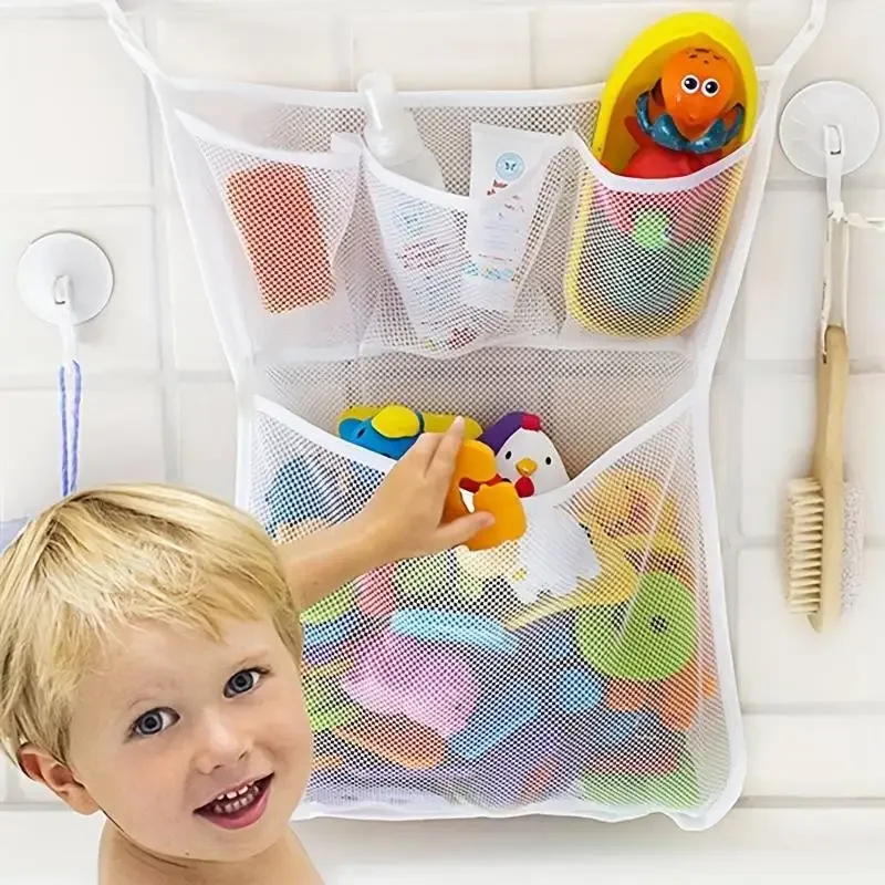 Home Bathroom Organizer - Bé tắm tắm đồ chơi Trắng