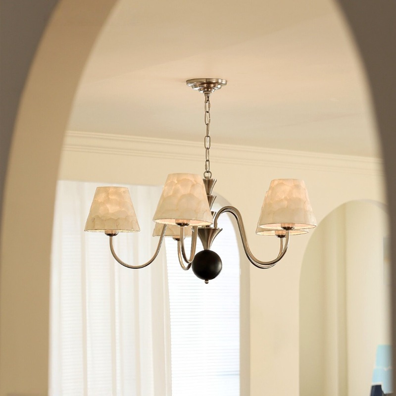 Home Of The Year Bathroom - French Retro Shell Chandelier Nordic vintage