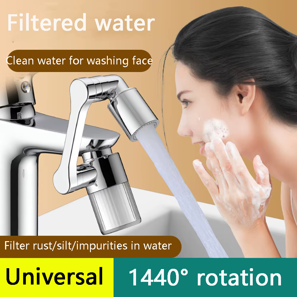 Home Bathroom Faucets - Anti-splash Universal Faucet Extender Adjustable 1440°