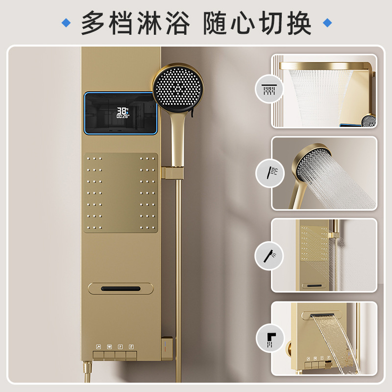 Space-Gray Smart Digital Displ - đánh giá và giá Home Bathroom Shower