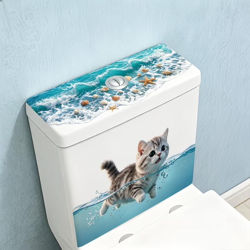 (Ce14)Cute Swimming Cat Toilet - đánh giá và giá Jet Home Bathroom