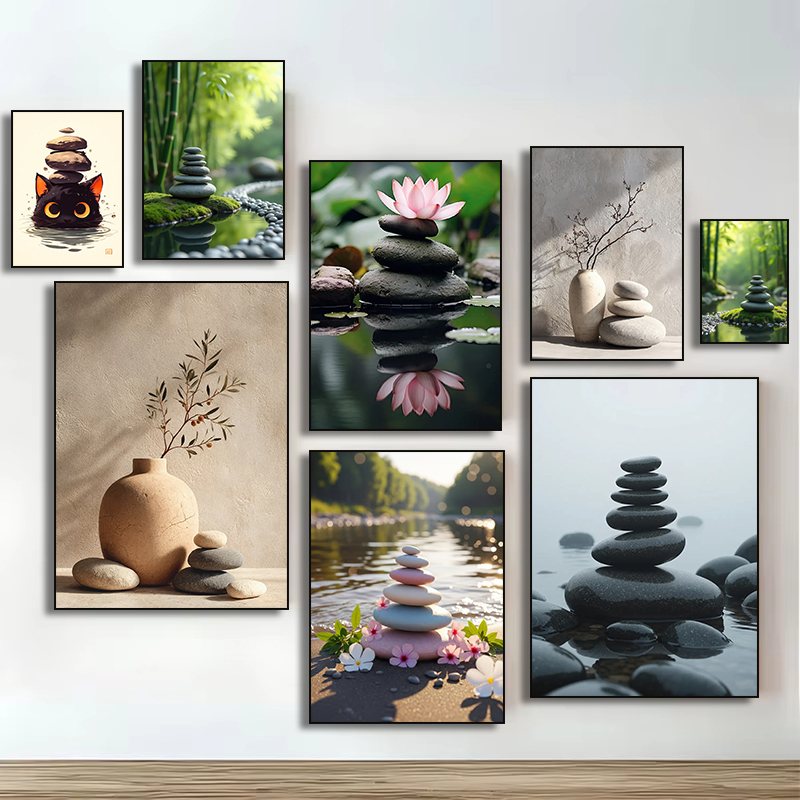 Green Bamboo Zen Stone  Still  - đánh giá và giá Home Bathroom Movie