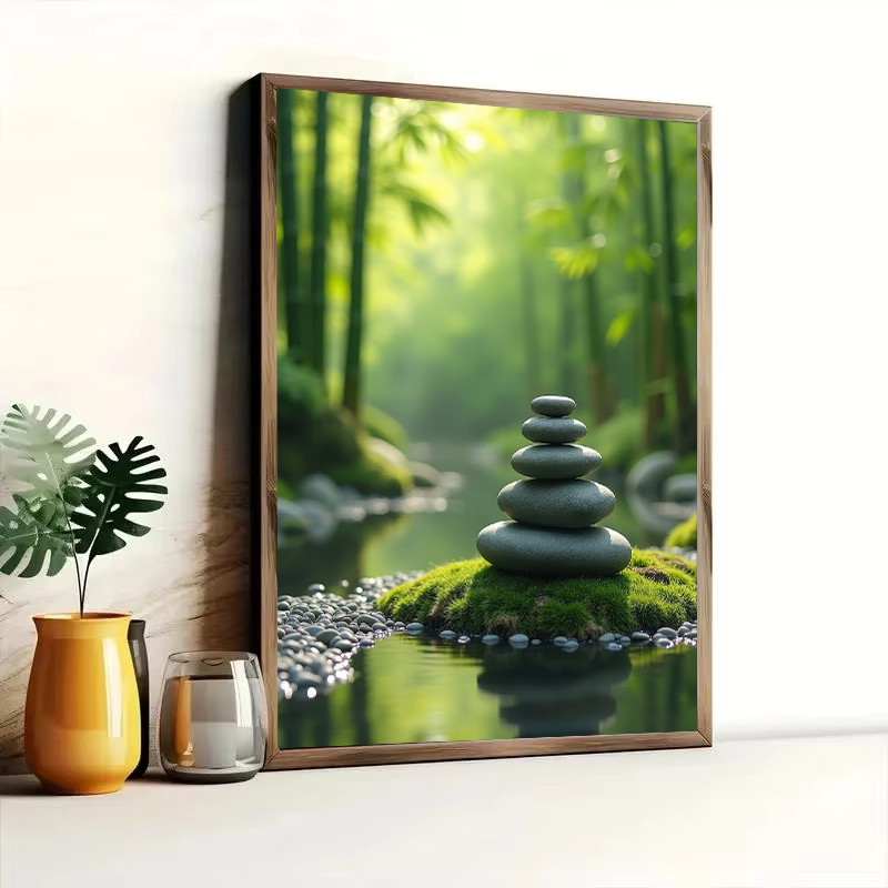 Green Bamboo Zen Stone  Still  - đánh giá và giá Home Bathroom Movie