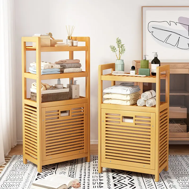 Multi-Tier Bamboo Laundry Hamp - đánh giá và giá Home Bathroom Organizer