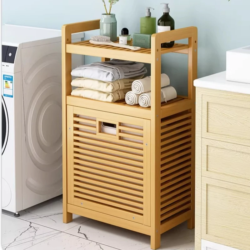 Multi-Tier Bamboo Laundry Hamp - đánh giá và giá Home Bathroom Organizer
