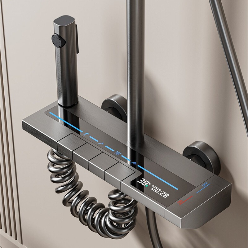 LED Digital Display Shower Set - đánh giá và giá Home Bathroom Faucets