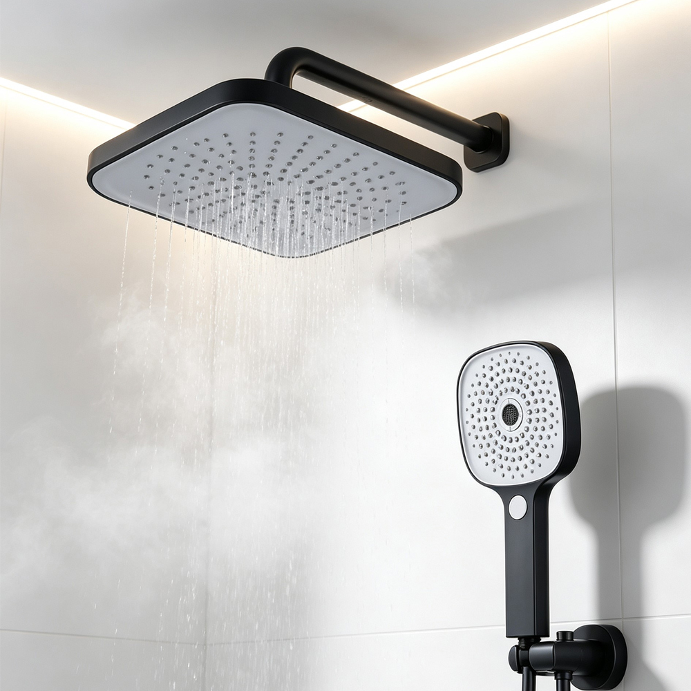 Overhead Rain Shower Head +Hig - đánh giá và giá Home Bathroom Shower