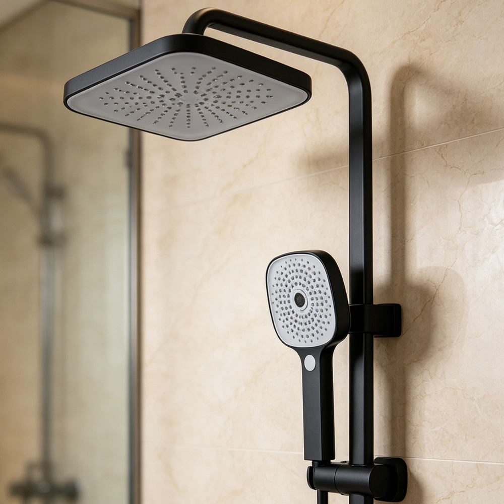 Overhead Rain Shower Head +Hig - đánh giá và giá Home Bathroom Shower