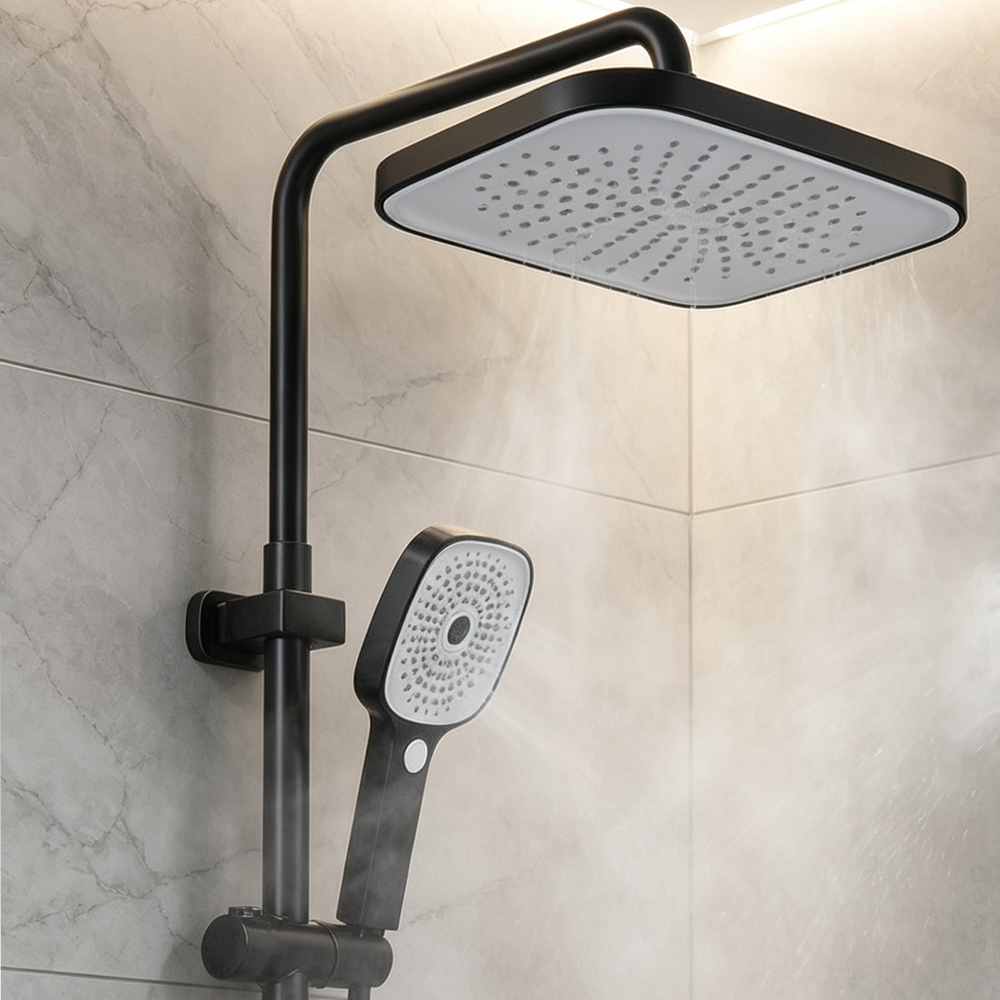 Overhead Rain Shower Head +Hig - đánh giá và giá Home Bathroom Shower