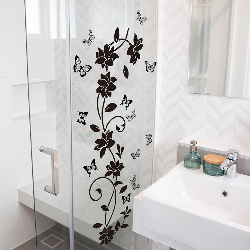 Black Floral Iris Vine Mirror  - đánh giá và giá Jet Home Bathroom