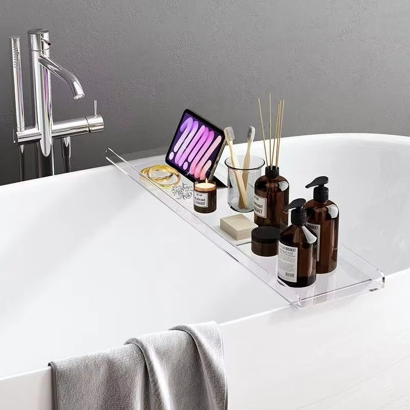 Acrylic Bathtub Caddy with Pho - đánh giá và giá Bath Caddy Tray