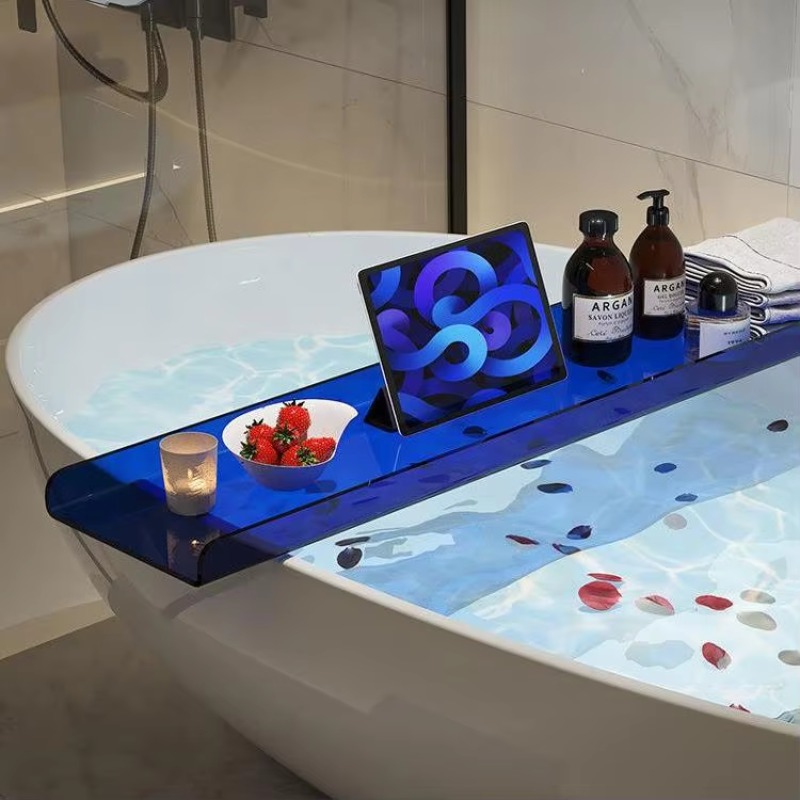 Acrylic Bathtub Caddy with Pho - đánh giá và giá Bath Caddy Tray
