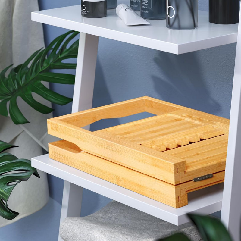 Adjustable Bamboo Bathtub Tray - đánh giá và giá Bath Caddy Tray