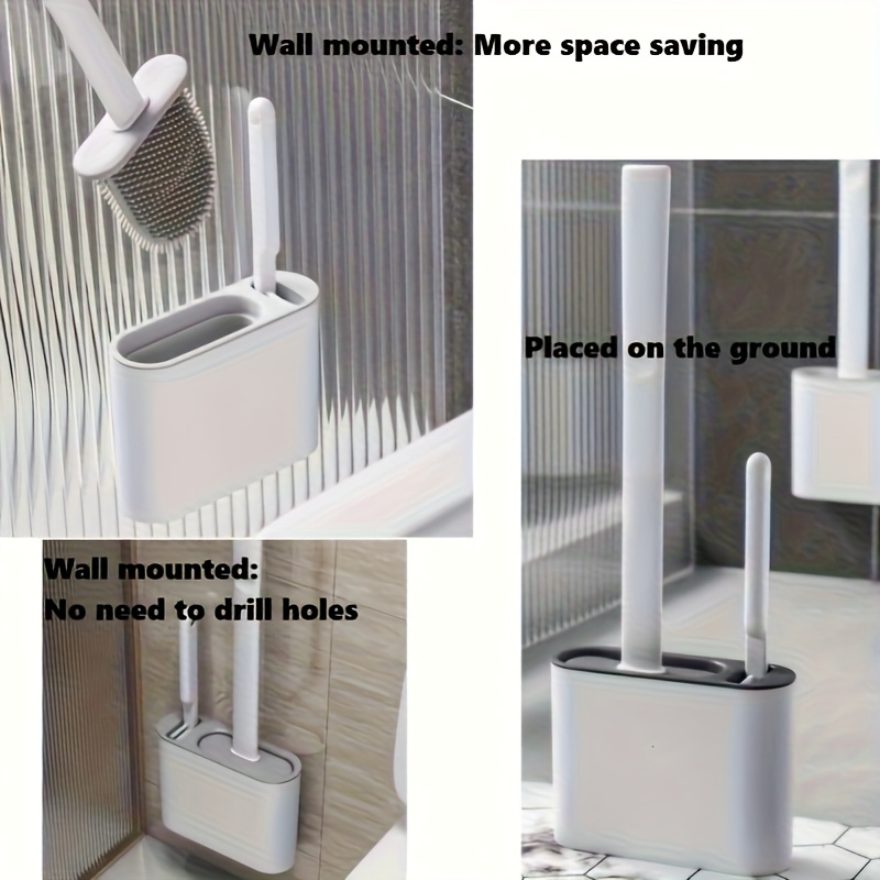 Wall Mount Toilet Brush Set, M - đánh giá và giá Home Bathroom Organizer
