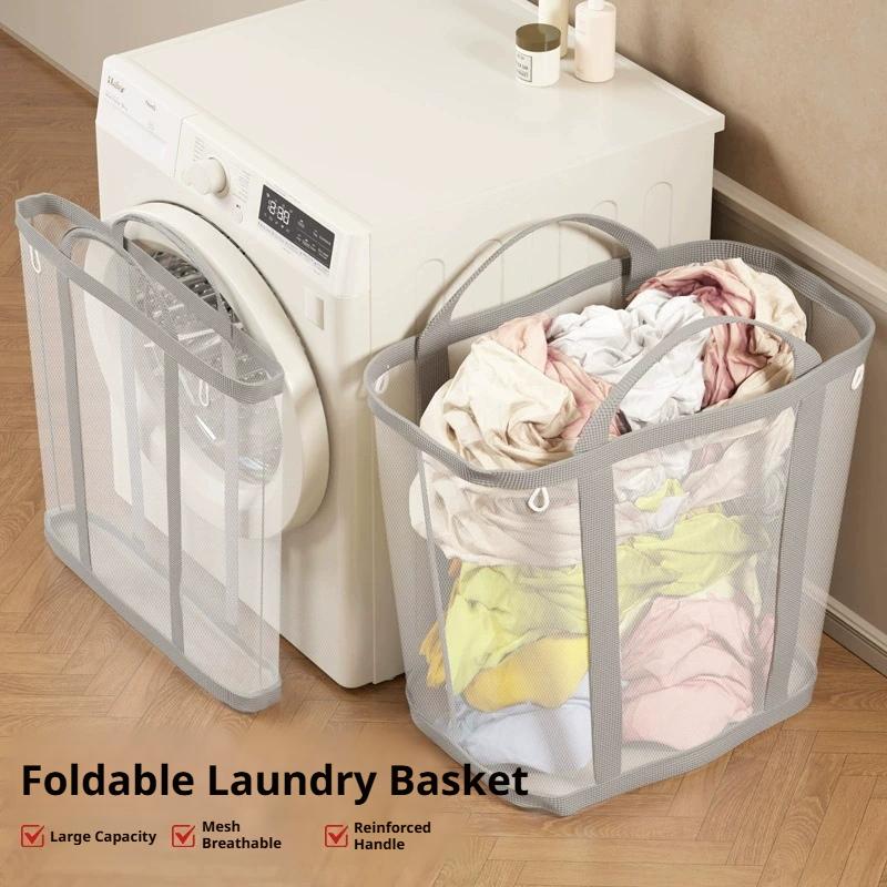 Large Capacity Mesh Dirty Clot - đánh giá và giá Home Bathroom Organizer