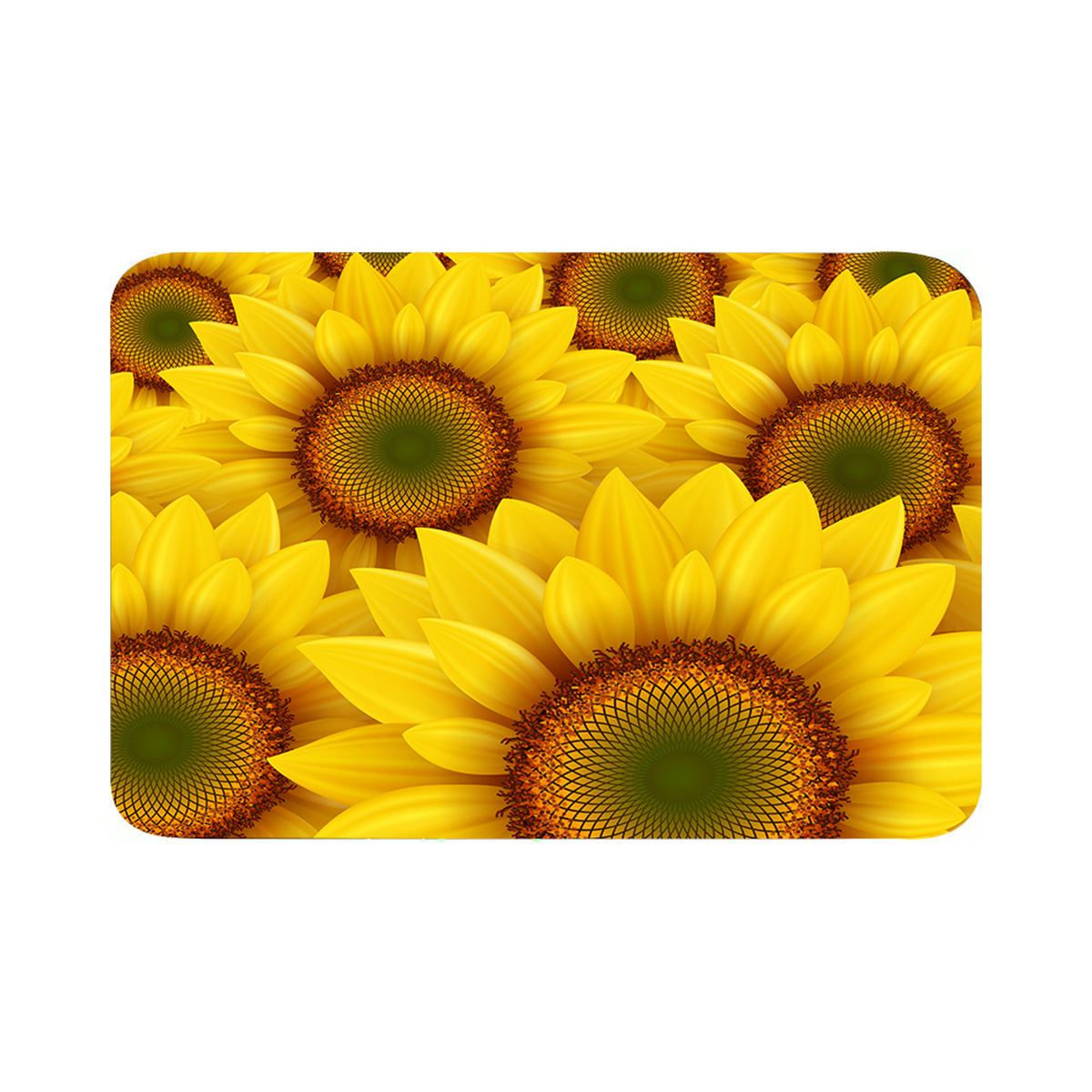 Sunflower Printed Floor Mat, N - đánh giá và giá Home Bathroom Layout