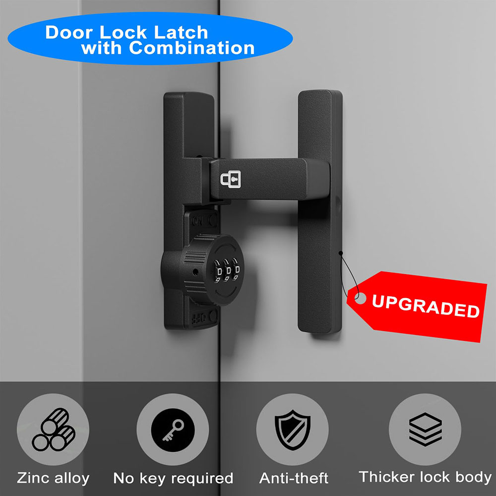 Security Barn Door Lock 3-Digi - đánh giá và giá Home Bathroom Lock