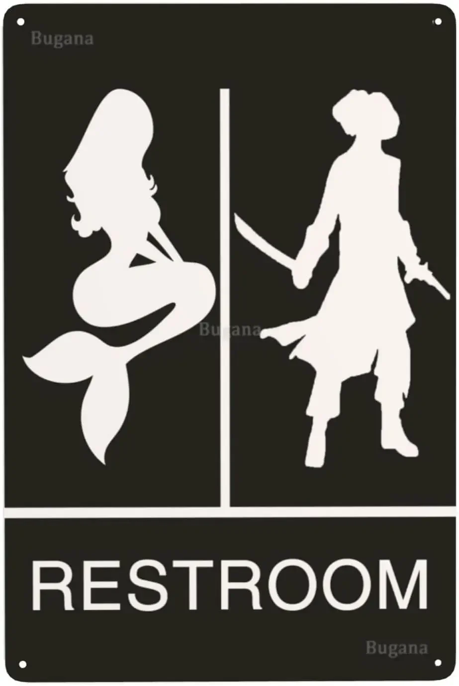 Mermaid Pirate Restroom Vintag - đánh giá và giá Home Bathroom Toilet