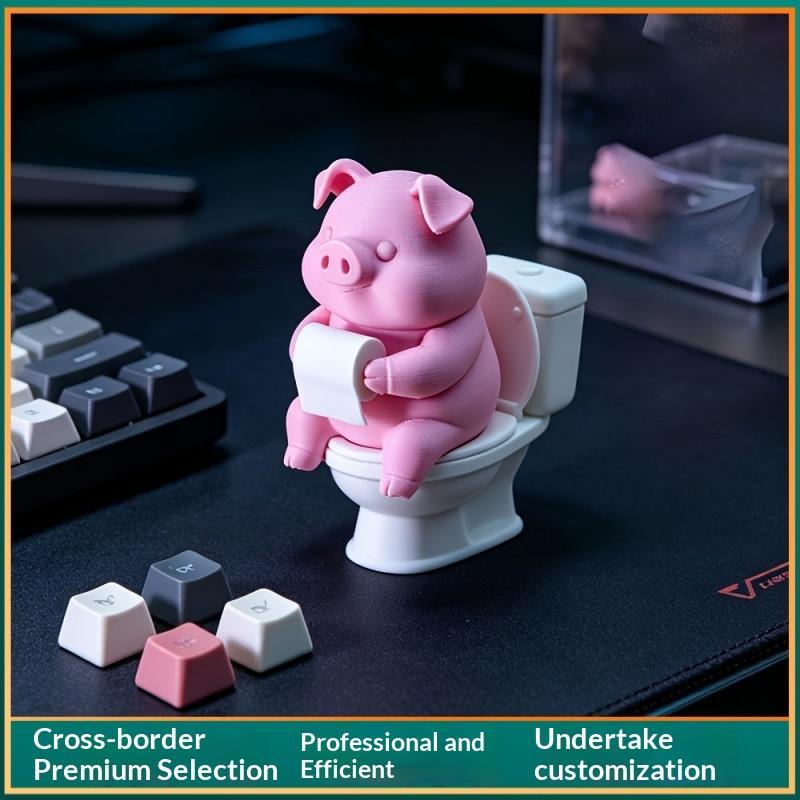 ●Cute Pig On Toilet Statue Bat - đánh giá và giá Home Of The Year Bathroom