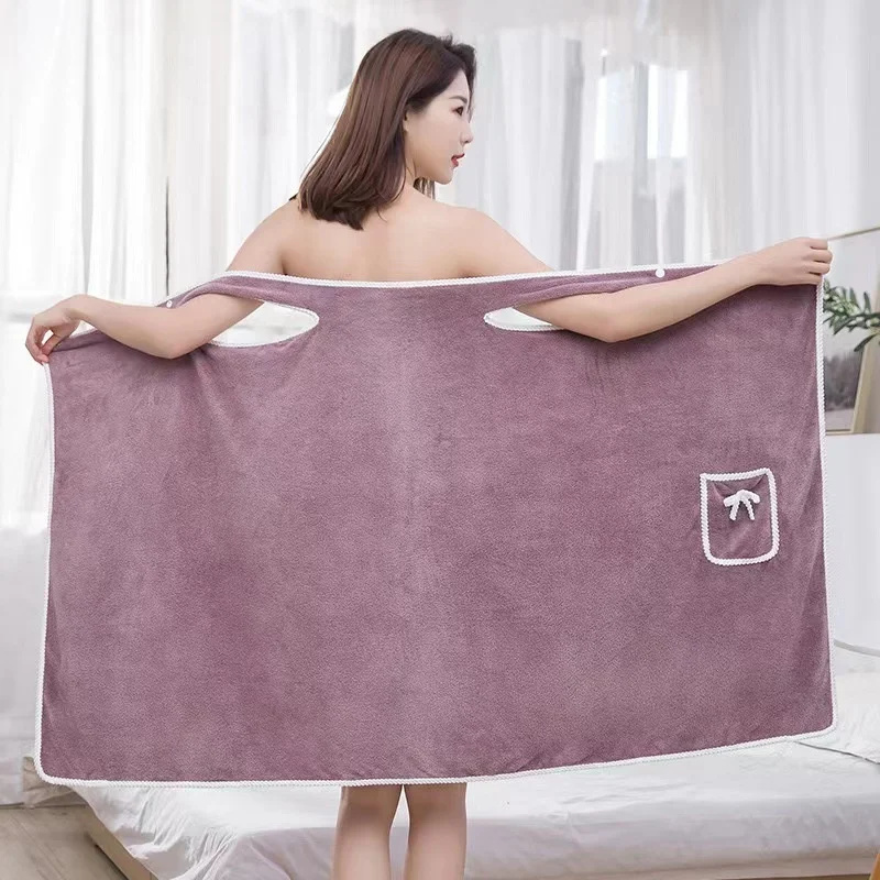 Coral Fleece Bath Towel Wrap,  - đánh giá và giá Home Bathroom Spa