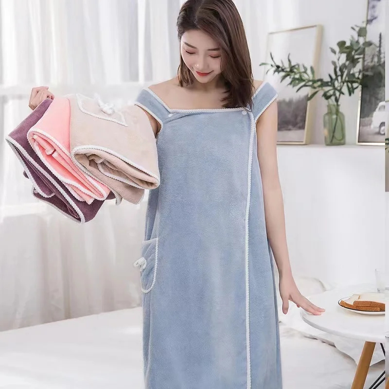 Coral Fleece Bath Towel Wrap,  - đánh giá và giá Home Bathroom Spa
