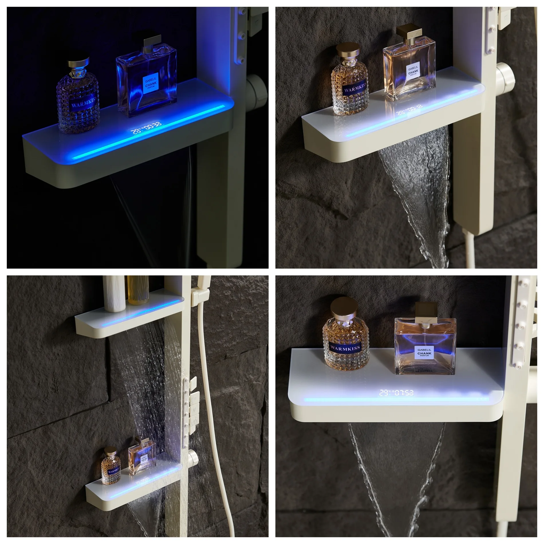 #Rain Shower Set, LED Digital  - đánh giá và giá Jet Home Bathroom