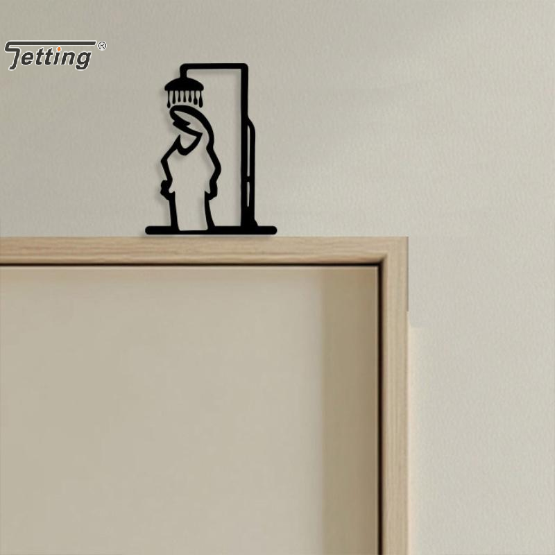 Black Shower Figure Wall Decor - đánh giá và giá Jet Home Bathroom