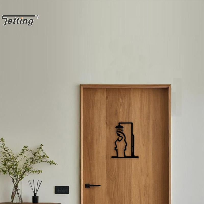 Black Shower Figure Wall Decor - đánh giá và giá Jet Home Bathroom