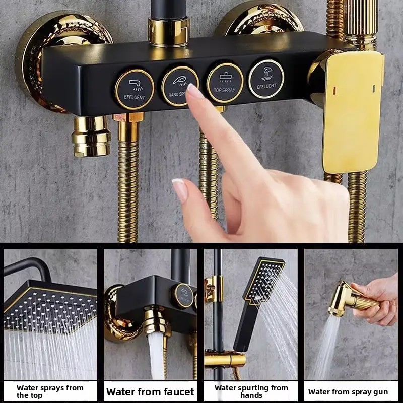 Black Gold Stainless Steel Sho - đánh giá và giá Home Bathroom Faucets