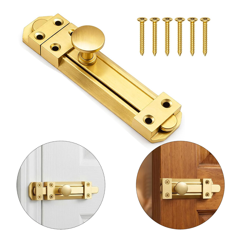 5 Inch Solid Brass Sliding Doo - đánh giá và giá Home Bathroom Lock