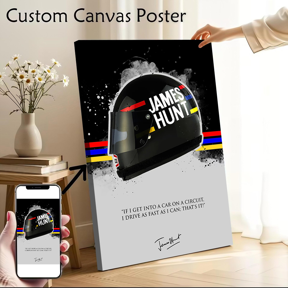 JAMES HUNT Quote Printed Canva - đánh giá và giá Home Bathroom Pictures