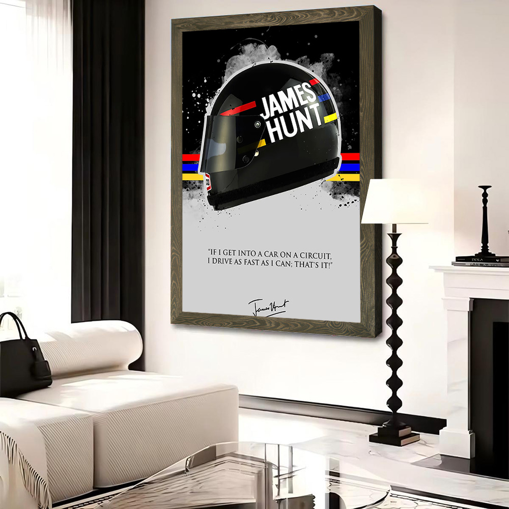 JAMES HUNT Quote Printed Canva - đánh giá và giá Home Bathroom Pictures