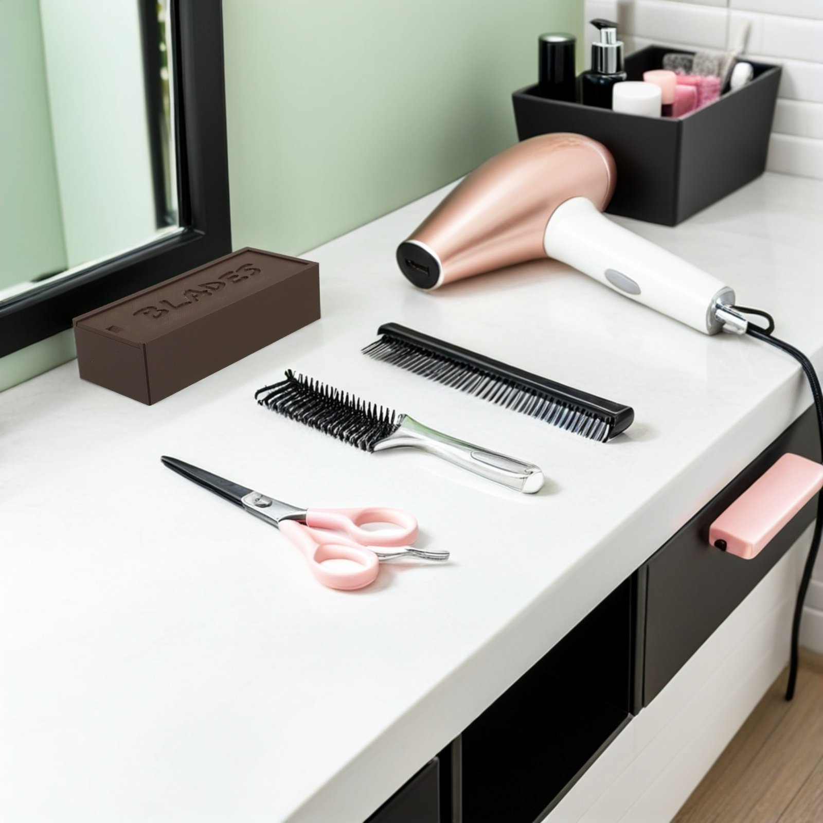 Clipper Blade Storage Case Dou - đánh giá và giá Home Bathroom Organizer