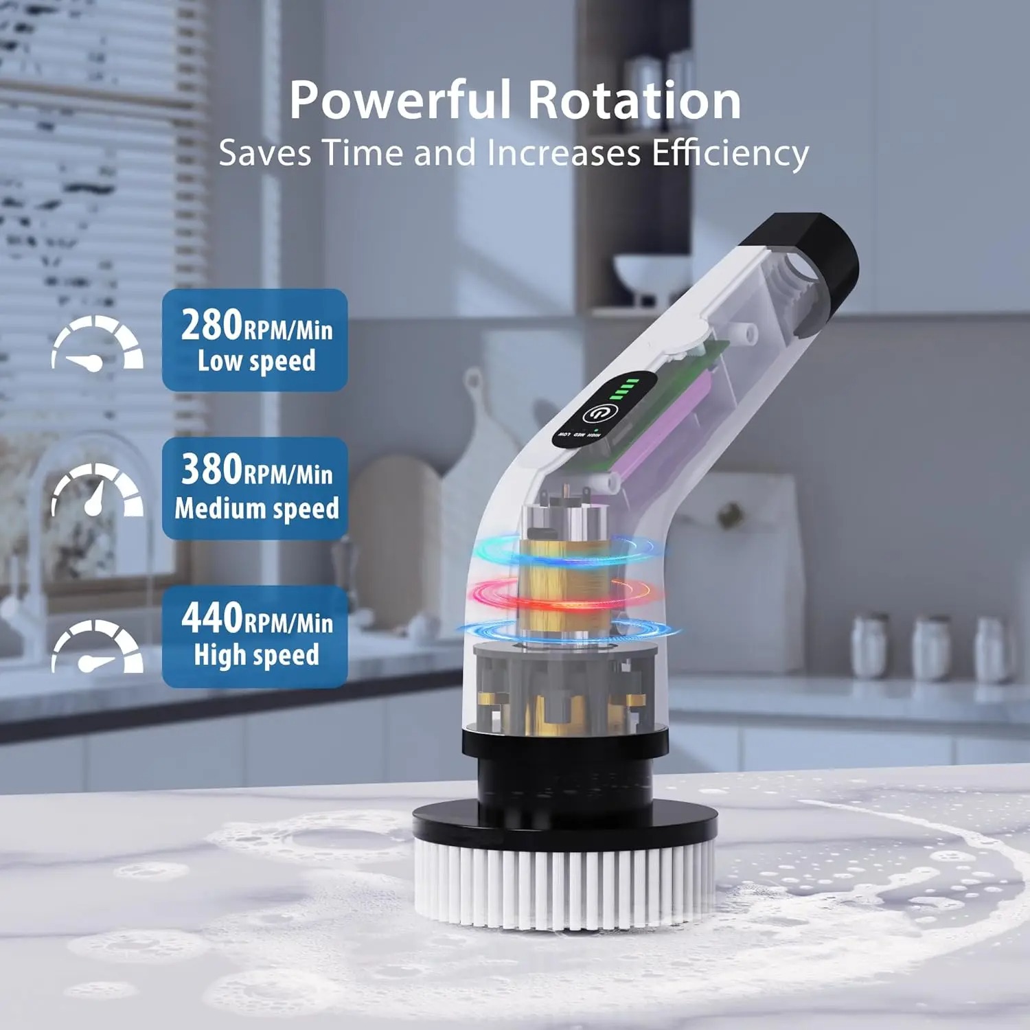 Powerful Cordless Electric Spi - đánh giá và giá Home Bathroom Cleaning Machine