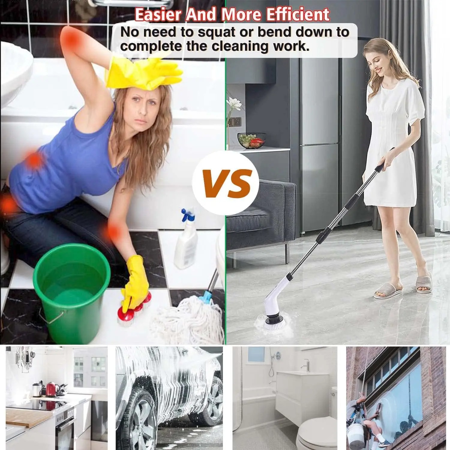 Powerful Cordless Electric Spi - đánh giá và giá Home Bathroom Cleaning Machine