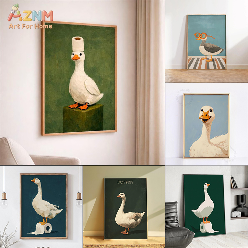 AZNM Funny White Duck Goose Ca - đánh giá và giá Home Bathroom Pictures